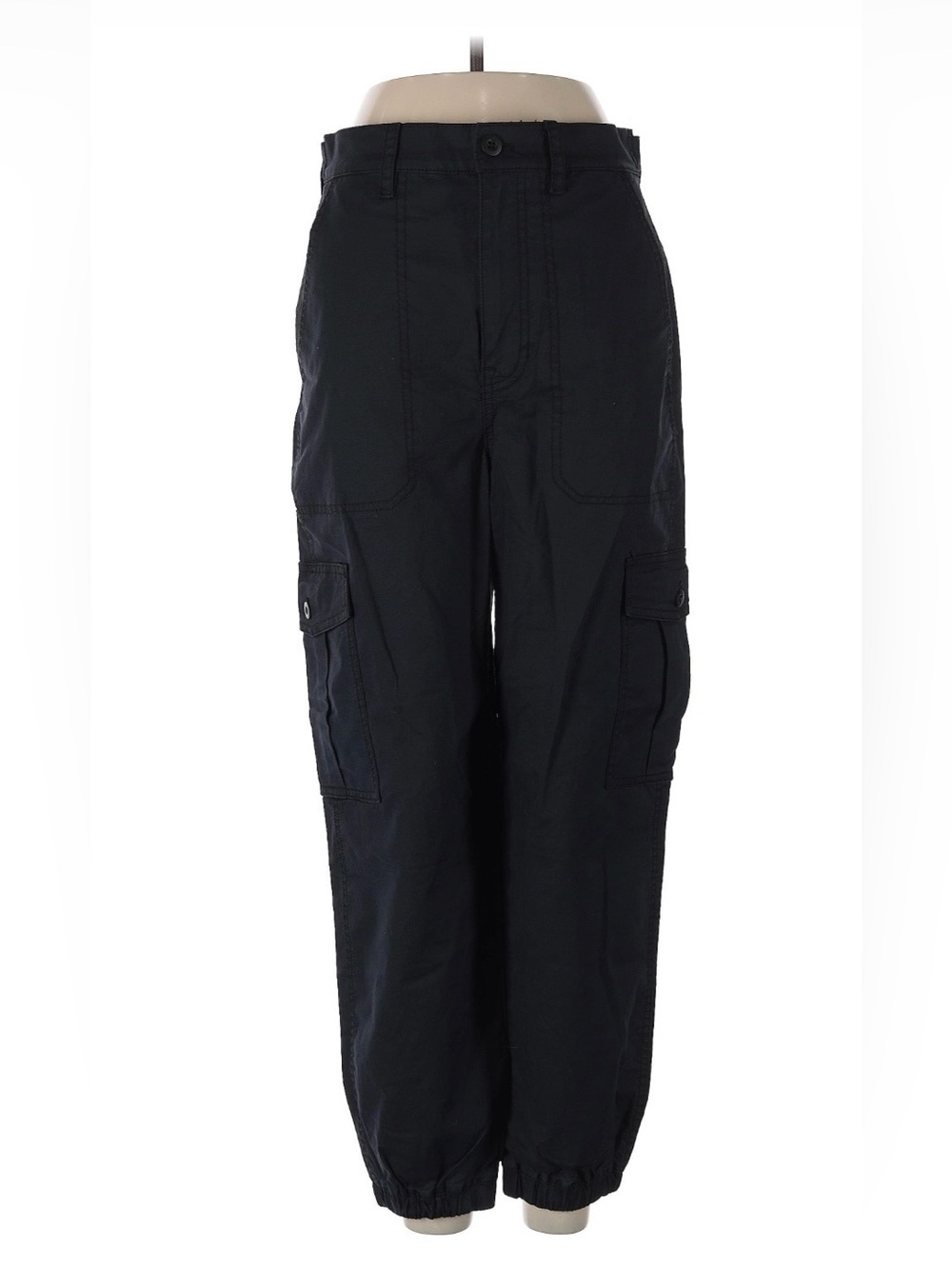 Madewell Black Cropped Cargo Pants (26)